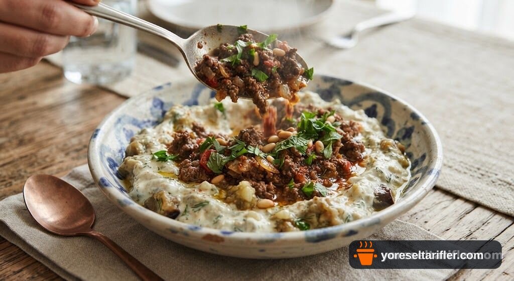 Kızarmış Patlıcanlı Alinazik Kebabı Tarifi — Adım 4