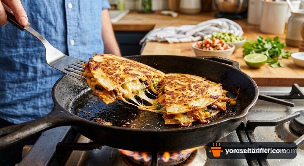 Kızarmış Peynirli Quesadilla Tarifi — Adım 13