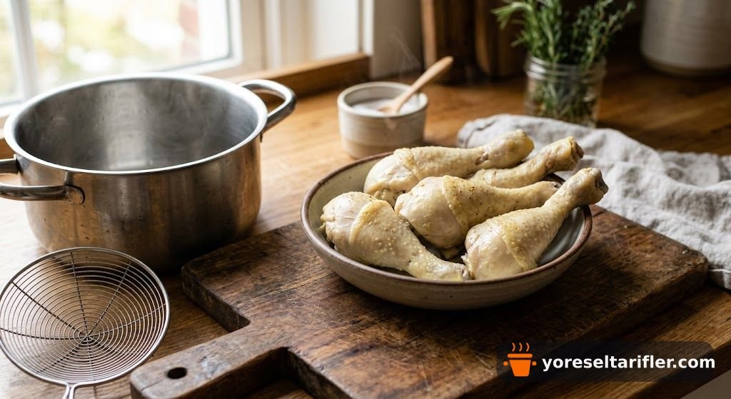 Kızartma Yöntemiyle Hazırlanmış Çıtır Tavuk But Tarifi — Adım 1