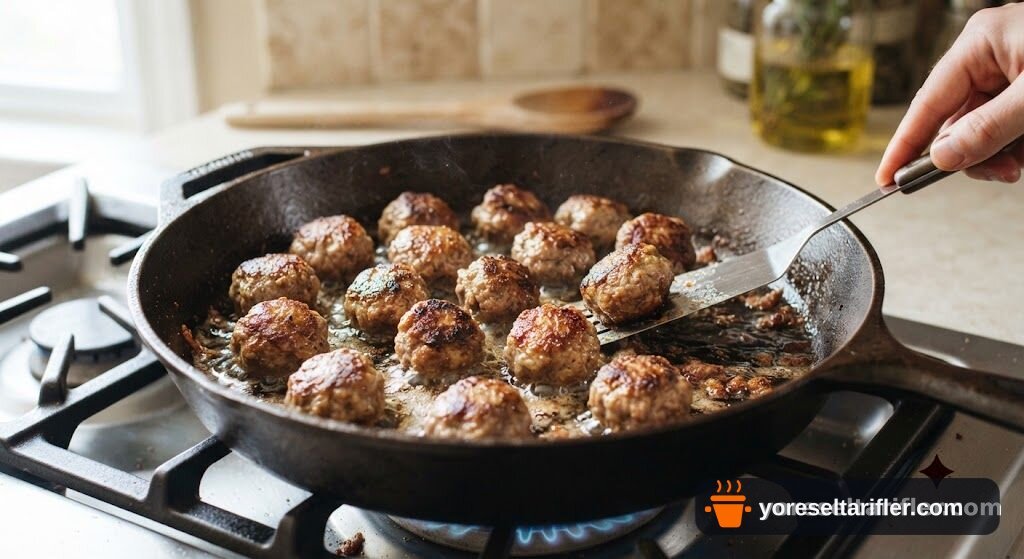 Köfteli Makarna Tarifi — Adım 1