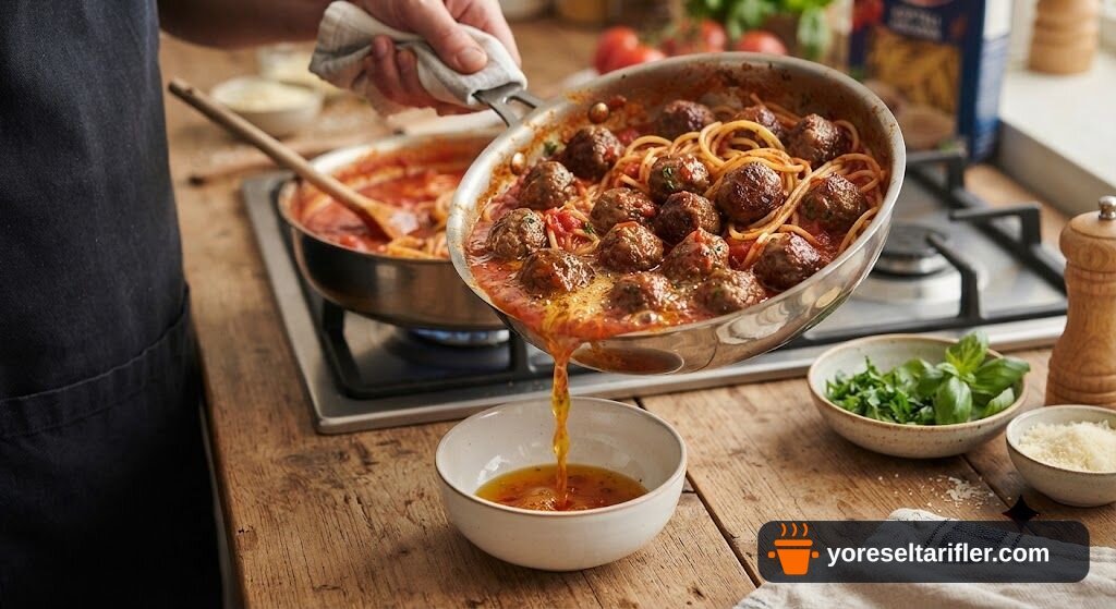 Köfteli Makarna Tarifi — Adım 3