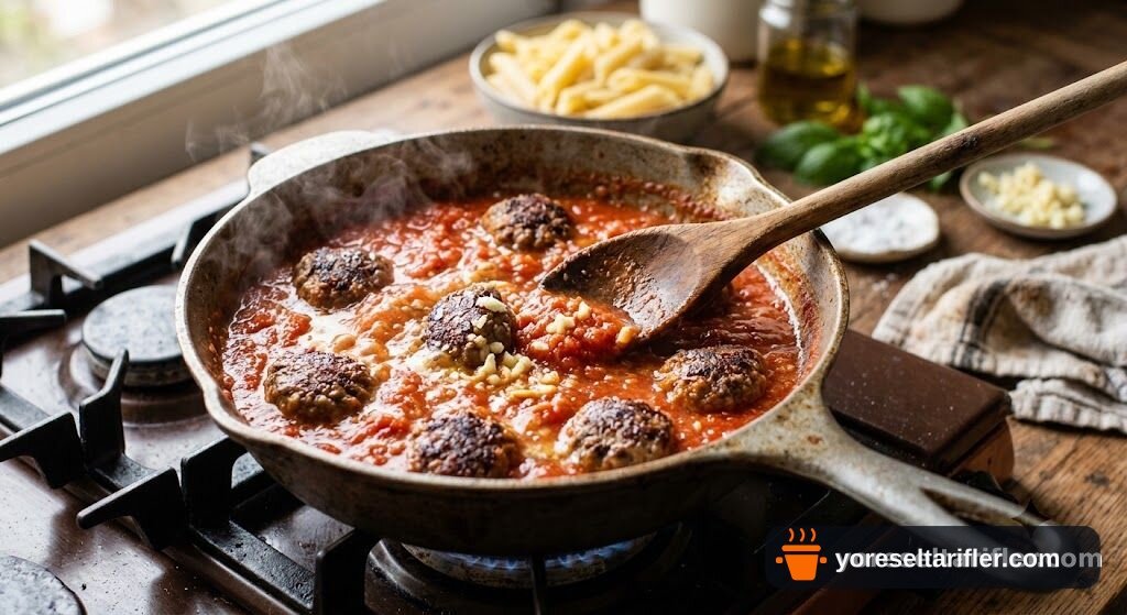 Köfteli Makarna Tarifi — Adım 5