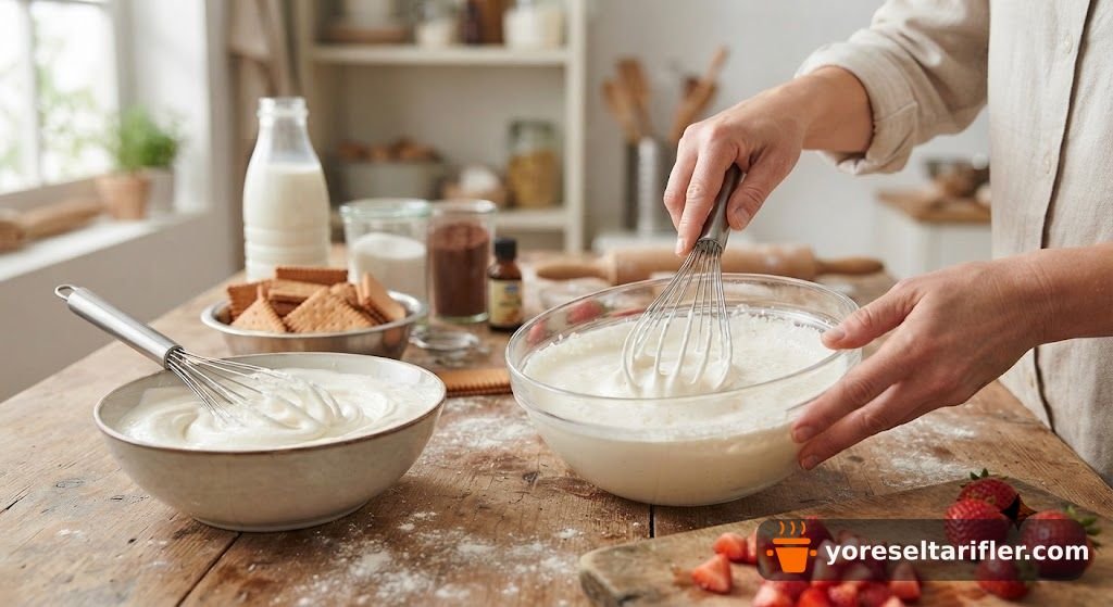 Kolay Çilekli Mozaik Pasta Tarifi — Adım 3