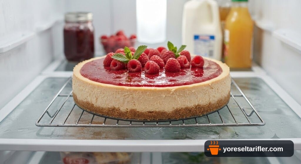 Kolay Frambuazlı Cheesecake Tarifi — Adım 16