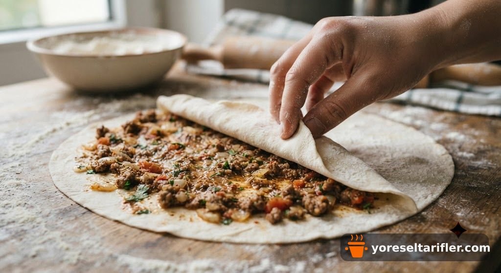 Kolay Lahmacun Böreği Yapımı Tarifi — Adım 3