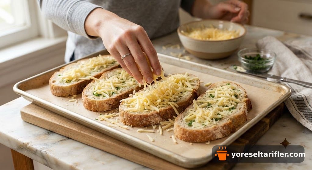 Kolay Peynirli Ekmek Dilimleri Tarifi — Adım 7