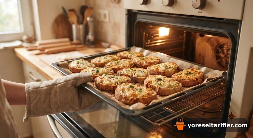 Kolay Peynirli Ekmek Dilimleri Tarifi — Adım 8