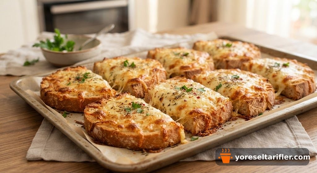 Kolay Peynirli Ekmek Dilimleri Tarifi — Adım 9