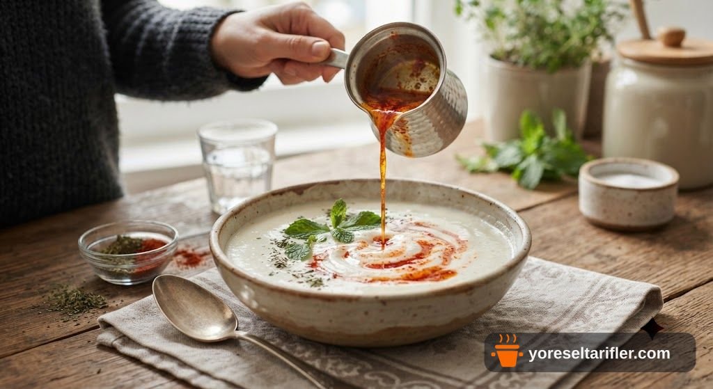 Kolay Pirinçsiz Yoğurt Çorbası Tarifi — Adım 4