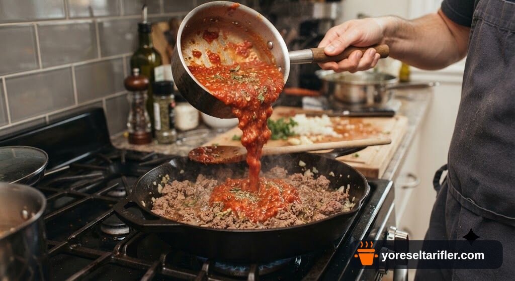 Kolay Tepsi Kebabı Yapımı Tarifi — Adım 8