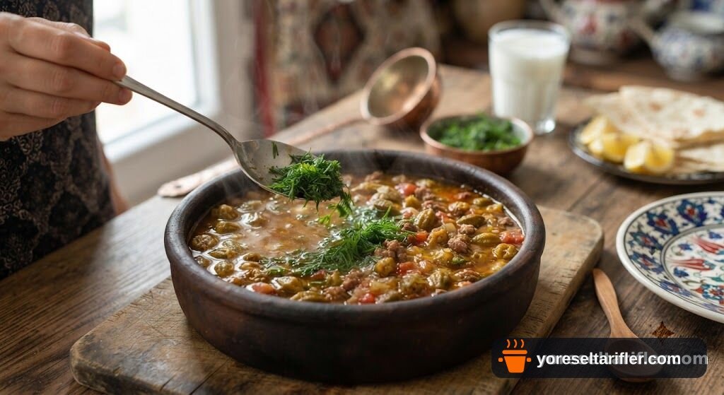 Konya Tarzı Bamya Çorbası Tarifi — Adım 7