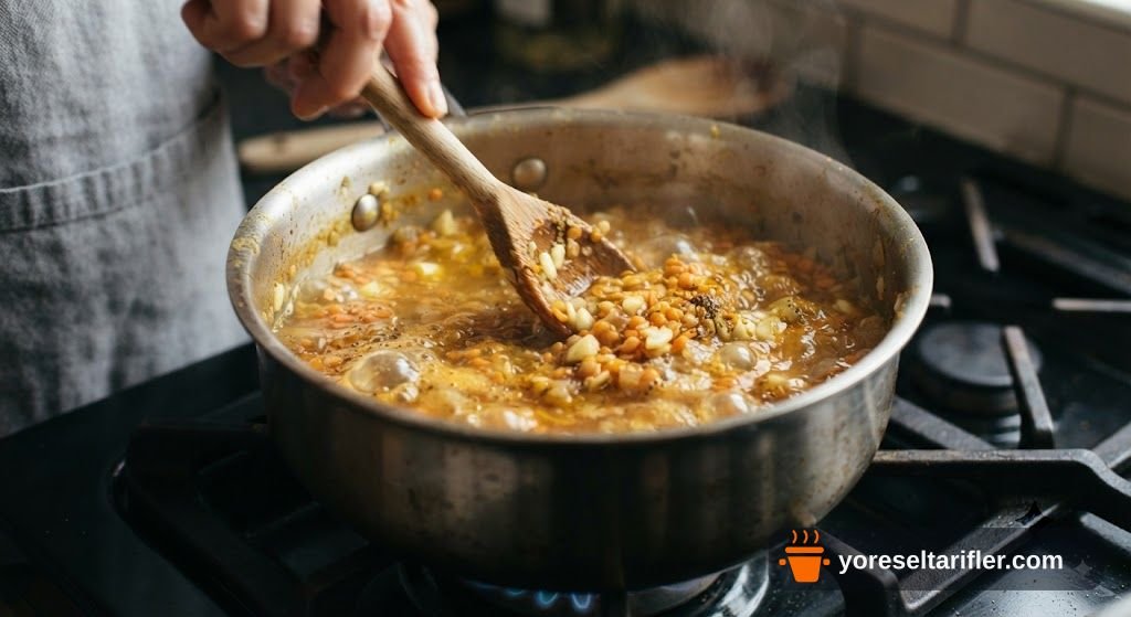 Körili Mercimek Çorbası Tarifi — Adım 3