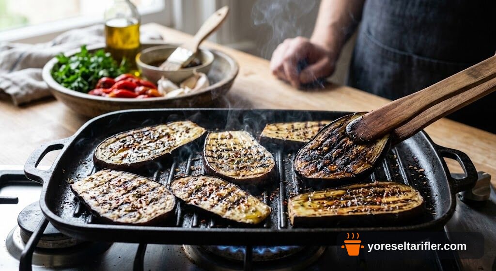 Köz Biberli Izgara Patlıcan Salatası Tarifi — Adım 3