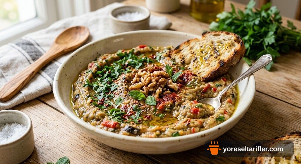 Köz Biberli Izgara Patlıcan Salatası Tarifi — Adım 4