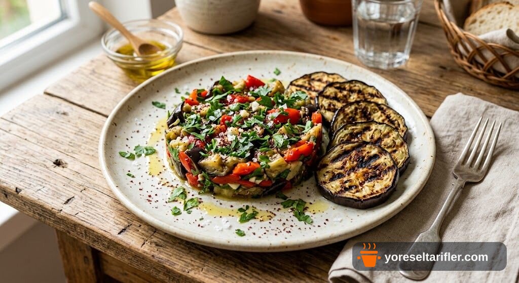 Köz Biberli Izgara Patlıcan Salatası Tarifi — Adım 5