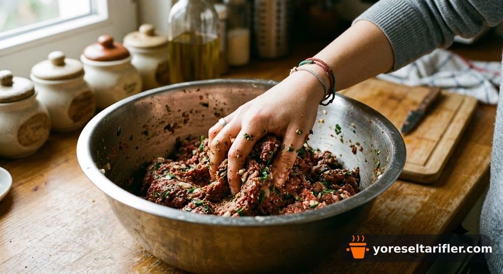 Köz Patlıcanlı Beğendili Köfte Tarifi — Adım 1