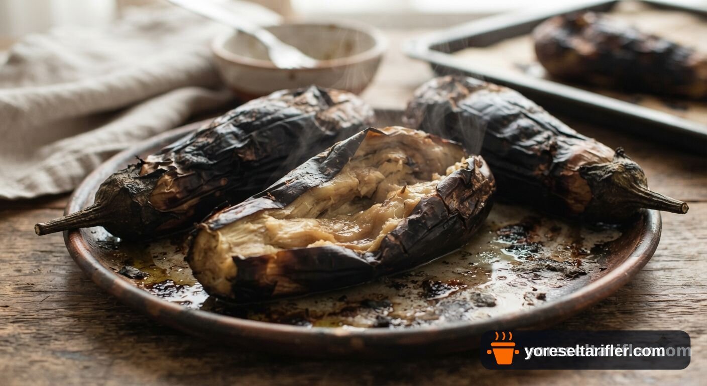 Köz Patlıcanlı Bruschetta Tarifi — Adım 1
