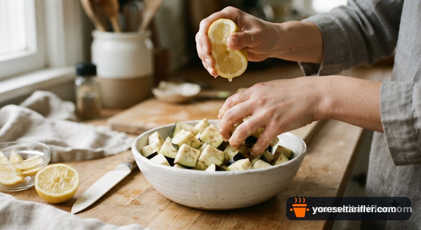 Köz Patlıcanlı Bruschetta Tarifi — Adım 2