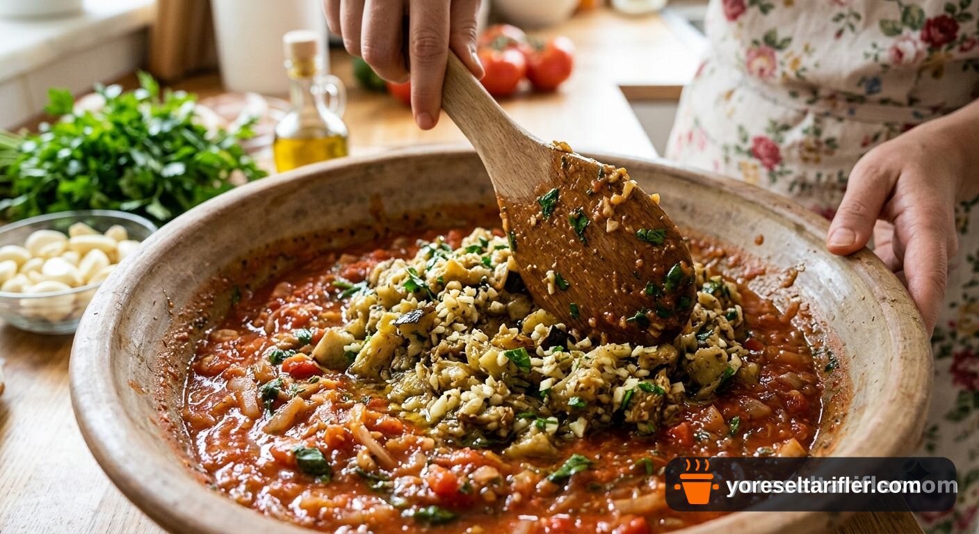 Köz Patlıcanlı Bruschetta Tarifi — Adım 4
