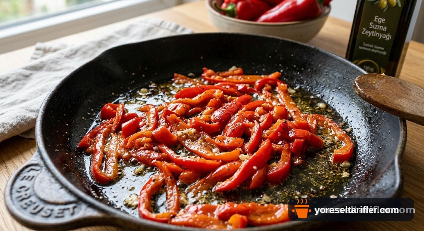 Köz Patlıcanlı Erişte Salatası Tarifi — Adım 3
