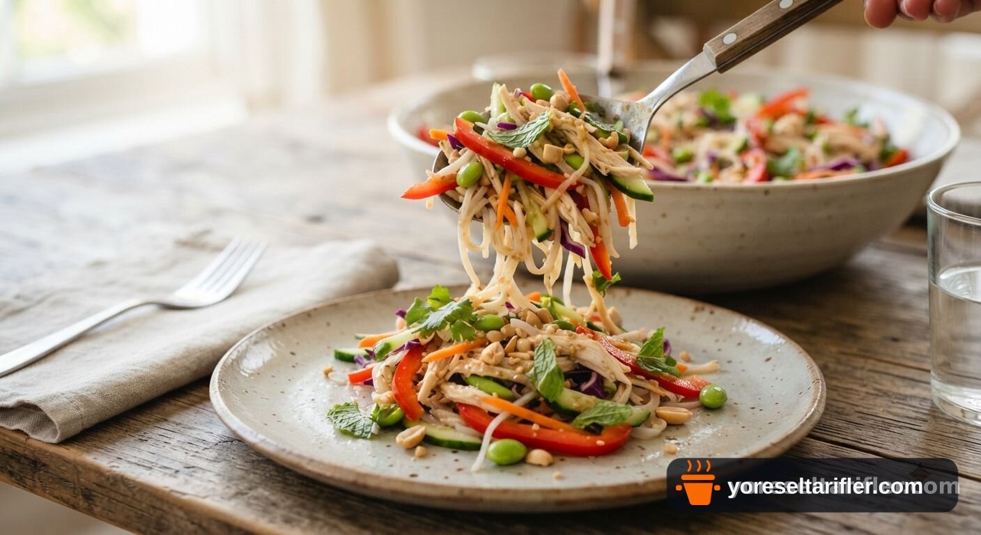 Köz Patlıcanlı Erişte Salatası Tarifi — Adım 7