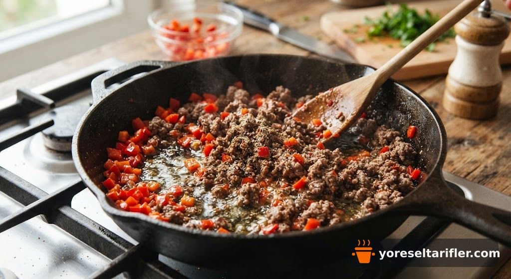 Köz Patlıcanlı Kıymalı Alinazik Tarifi — Adım 2