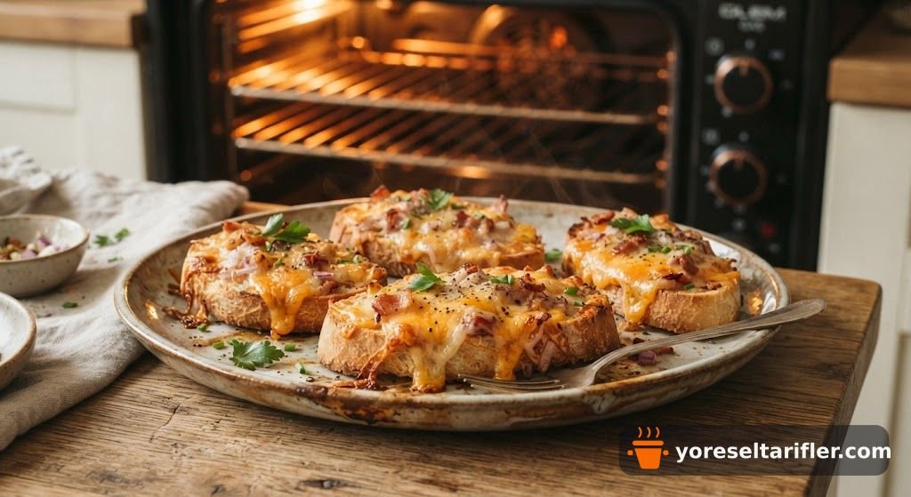 Köz Patlıcanlı Mantarlı Bruschetta Tarifi — Adım 7