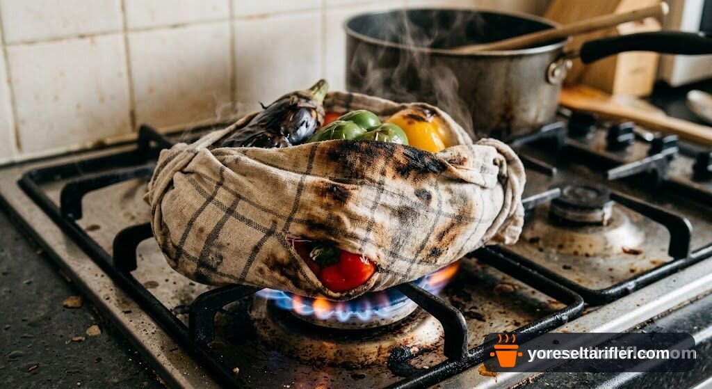 Közel Patlıcan Salatası Tarifi — Adım 1