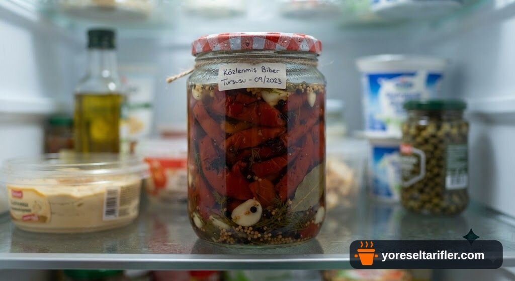 Közlenmiş Biber Turşusu Tarifi — Adım 10