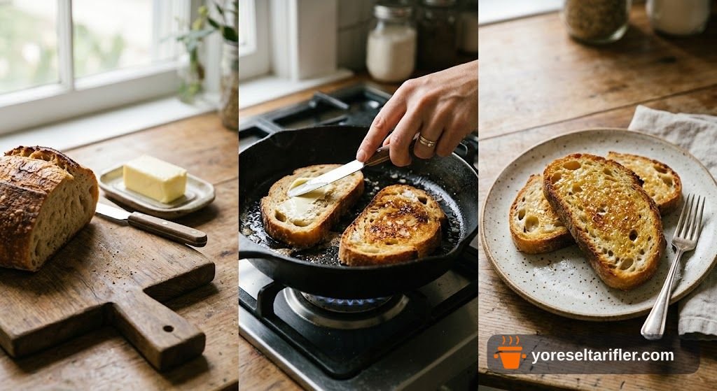 Közlenmiş Biberli Kaşarlı Tost Tarifi — Adım 2