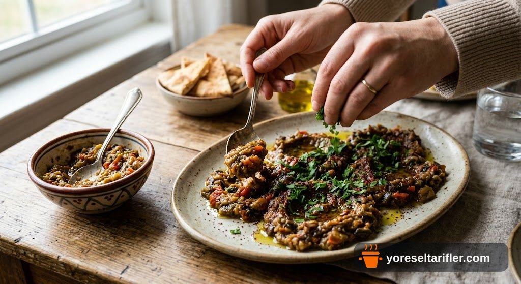 Közlenmiş Patlıcanlı Babagannuş Tarifi — Adım 5