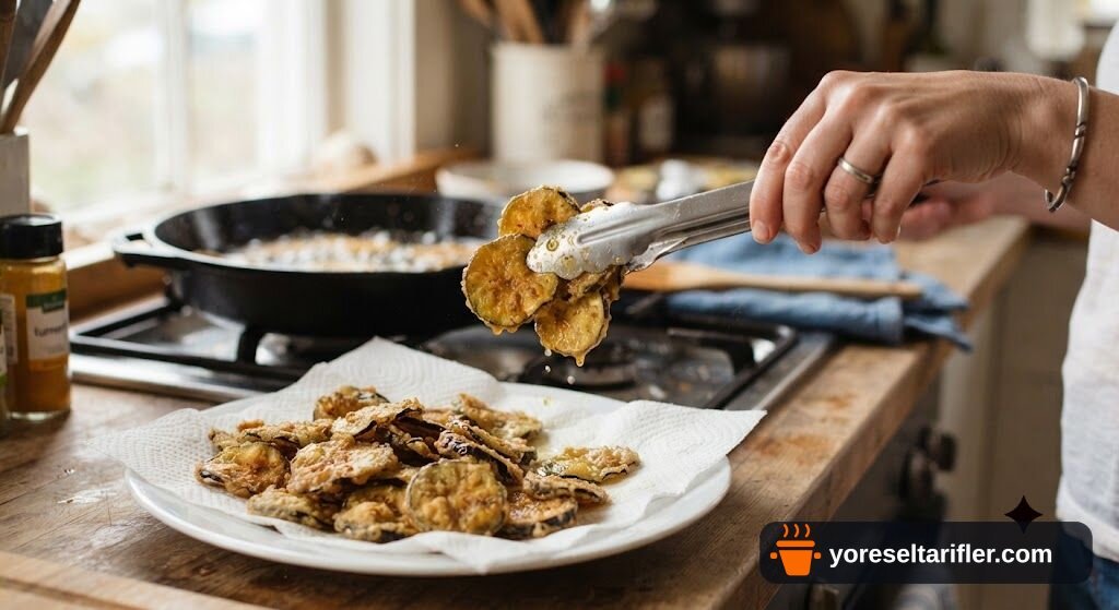Közlenmiş Patlıcanlı Cips Panço Mezesi Tarifi — Adım 5