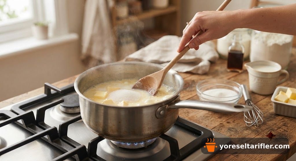 Kremalı Çikolatalı Pasta Tarifi — Adım 1
