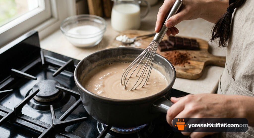 Kremalı Çikolatalı Puding Tarifi (Kolay) — Adım 1