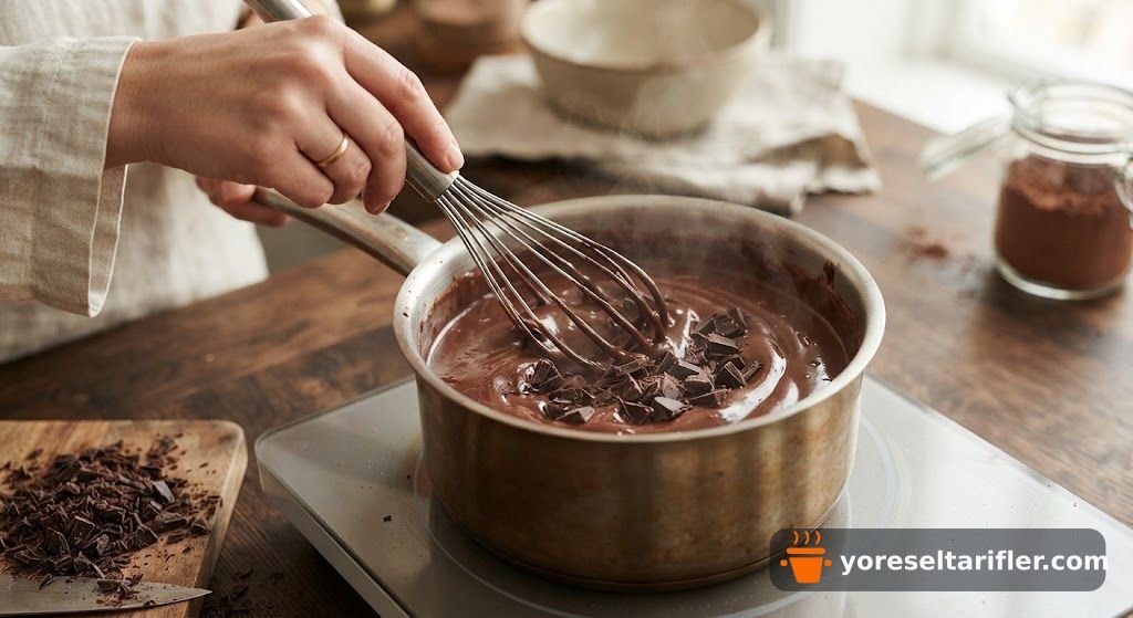 Kremalı Çikolatalı Puding Tarifi (Kolay) — Adım 2
