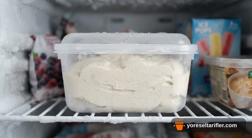 Kremalı Güllaçlı Dondurma Tarifi — Adım 7