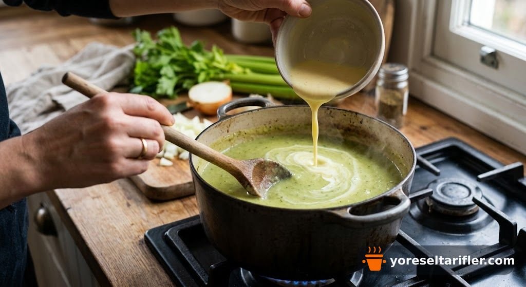 Kremalı Kereviz Çorbası Tarifi — Adım 4