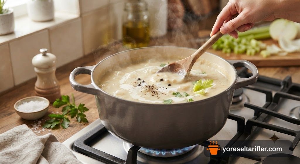 Kremalı Kereviz Çorbası Tarifi — Adım 6