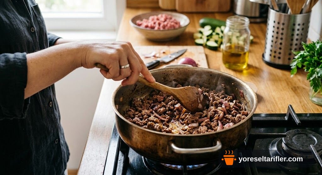Kremalı Kıymalı Kabak Oturtma Tarifi — Adım 2