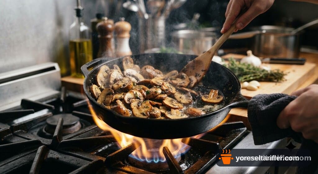 Kremalı Mantar Soslu Penne Makarna Tarifi — Adım 2