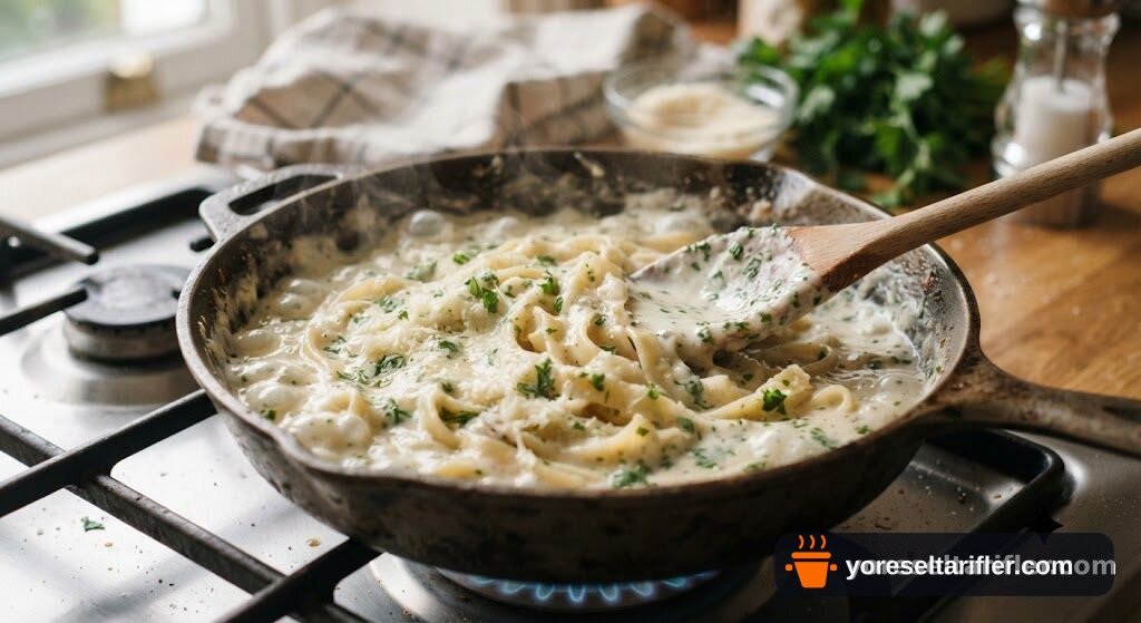 Kremalı Mantarlı Makarna Sosu Tarifi — Adım 4