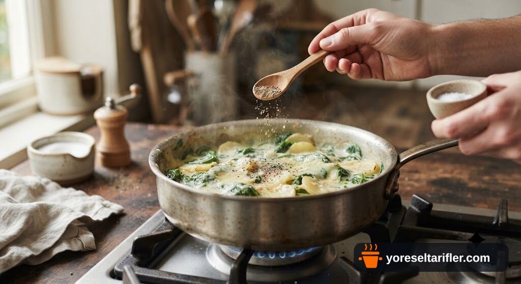 Kremalı Patatesli Ispanaklı Graten Tarifi — Adım 7