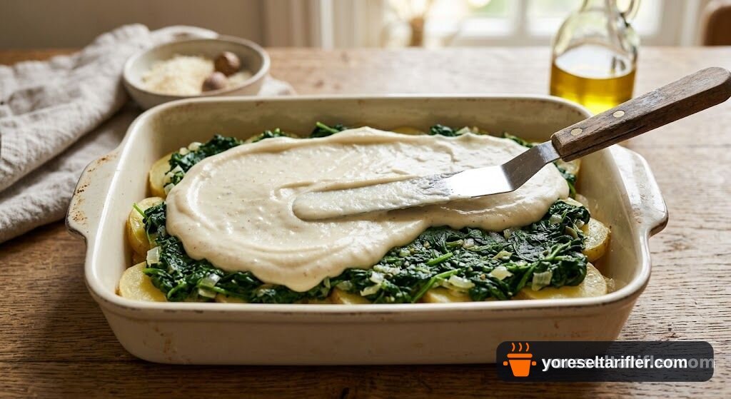 Kremalı Patatesli Ispanaklı Graten Tarifi — Adım 9