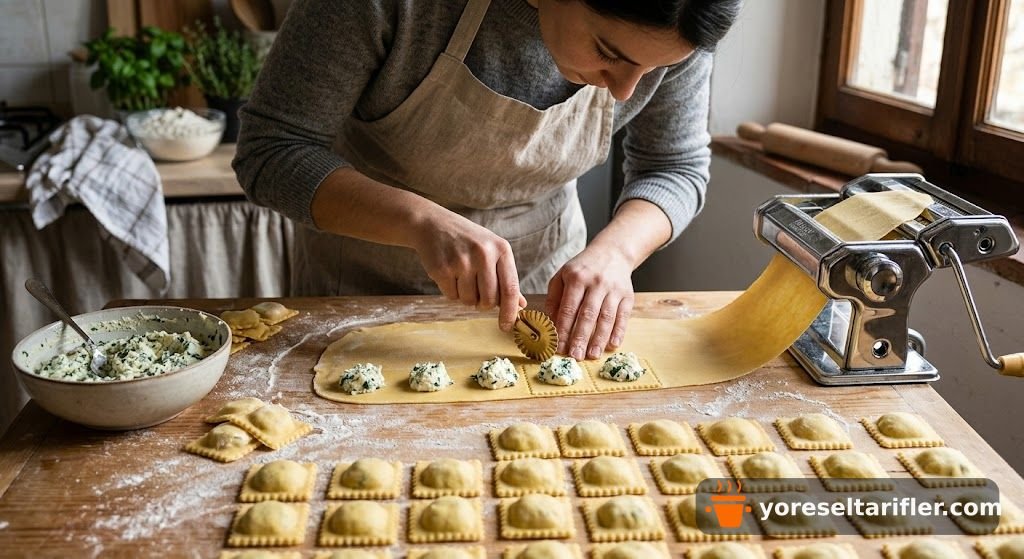 Kremalı Peynirli Ravioli Tarifi — Adım 2