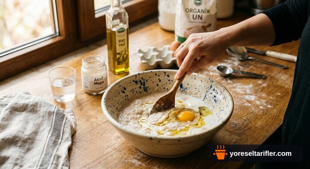 Kremalı Puf Poğaça Tarifi — Adım 1