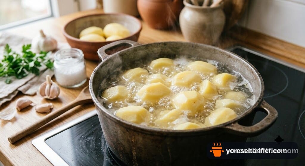 Kremalı Sarımsaklı Patates Sos Tarifi — Adım 1