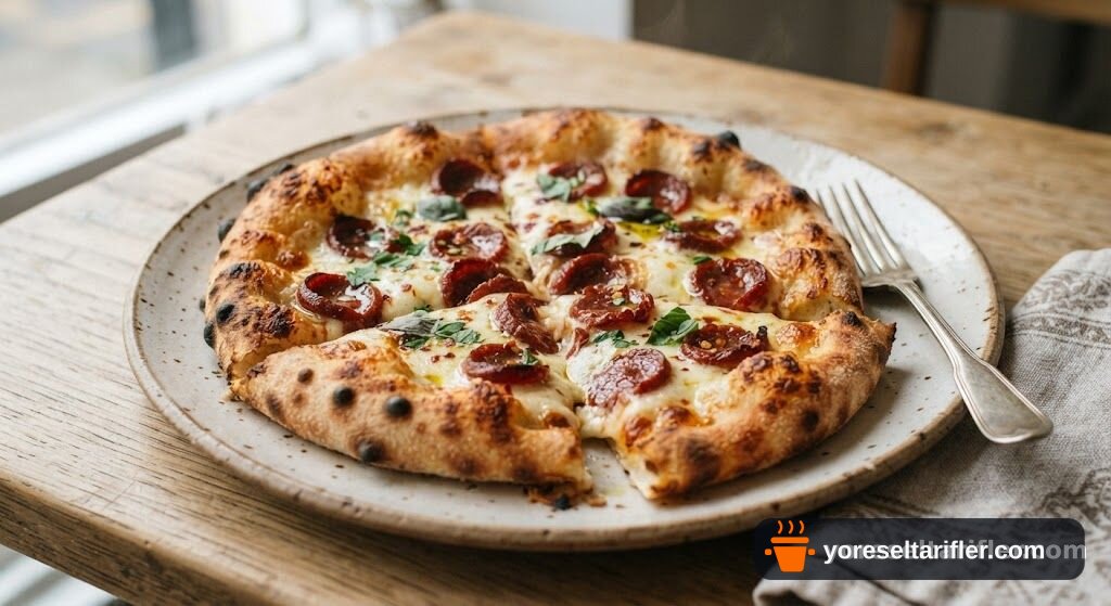 Kremalı Sucuklu Mini Pizza Tarifi — Adım 7