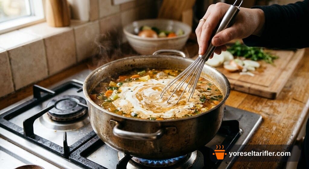 Kremalı Tavuk Çorbası Tarifi — Adım 5