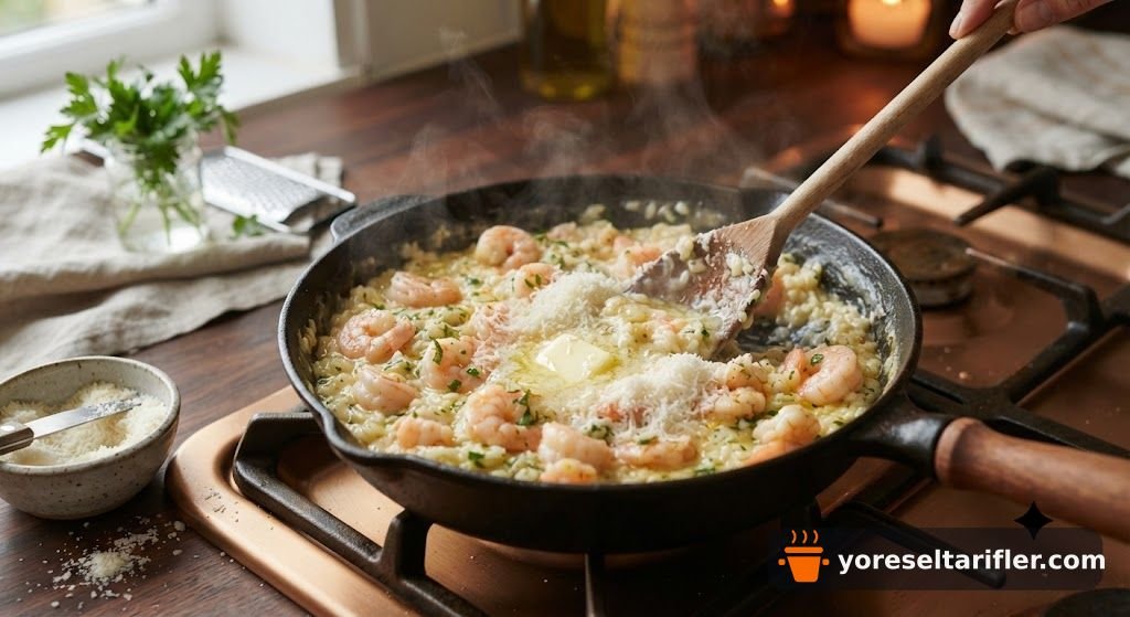 Kremamsı Karidesli Risotto Tarifi — Adım 5