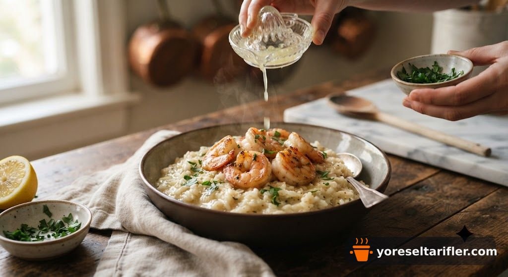Kremamsı Karidesli Risotto Tarifi — Adım 8
